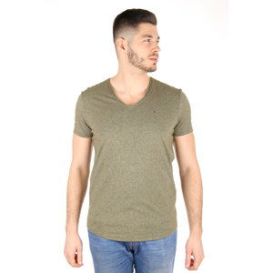 Tommy Hilfiger pánské zelené tričko Basic - M (392)